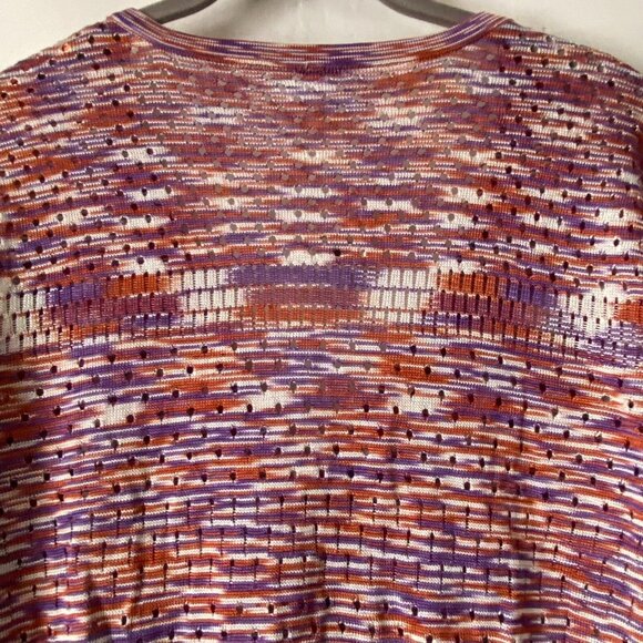 Free People Into The Night LS Tunic Cardigan Sweater XS Purple Multicolor NWT - Picture 6 of 10